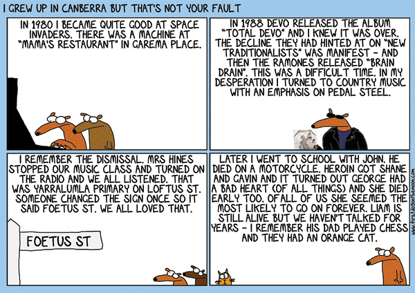 I grew up in Canberra…