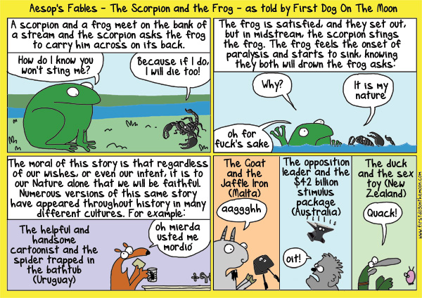 Aesop’s Fables: The Scorpion and the Frog
