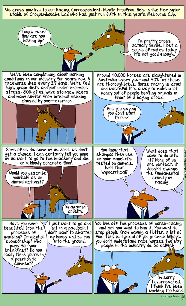 First Dog on the Moon: if horses could talk