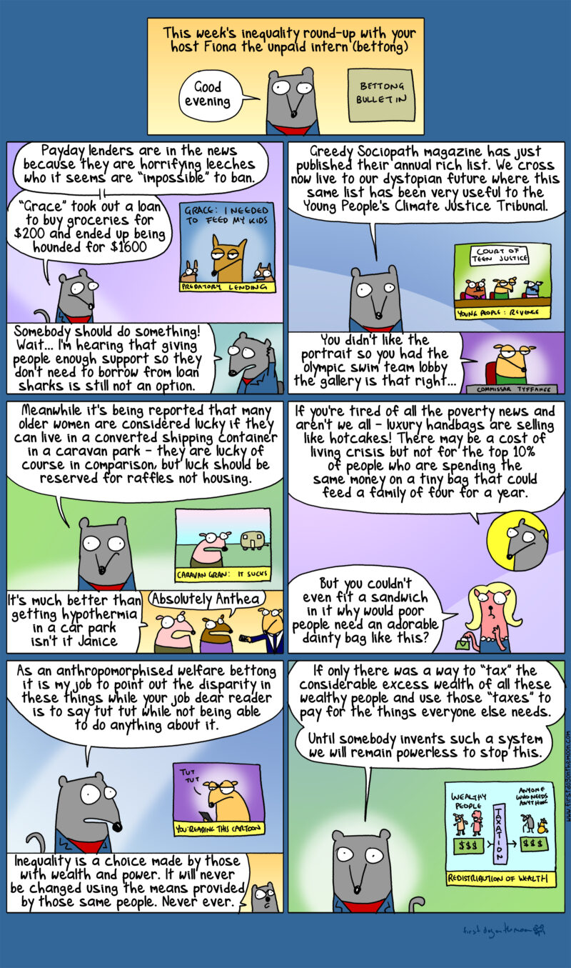 It’s the inequality round-up with your host Fiona the unpaid intern (bettong)