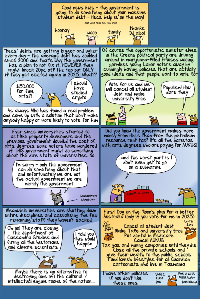 Good news kids – the govt is going to do something about your hecs debt!