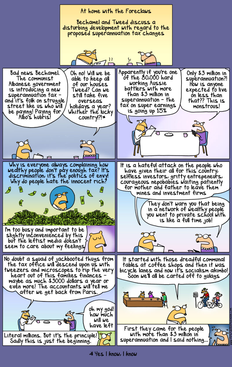 The communist Albo govt is introducing a new superannuation tax on the rich