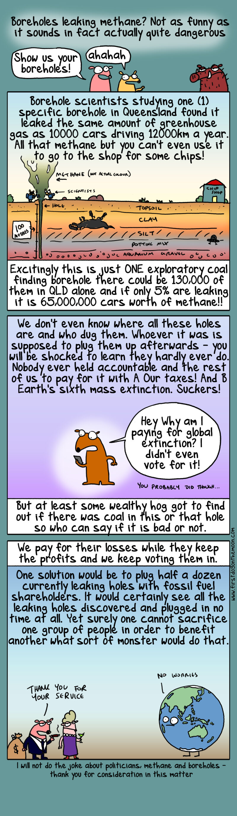Boreholes leaking methane? Not as funny as it sounds