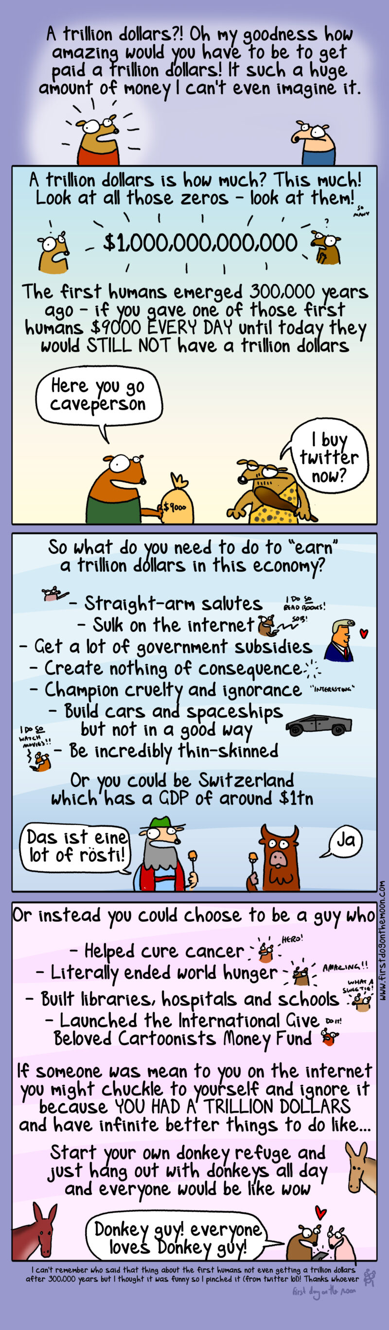 What do you need to do to ‘earn’ a trillion dollars?