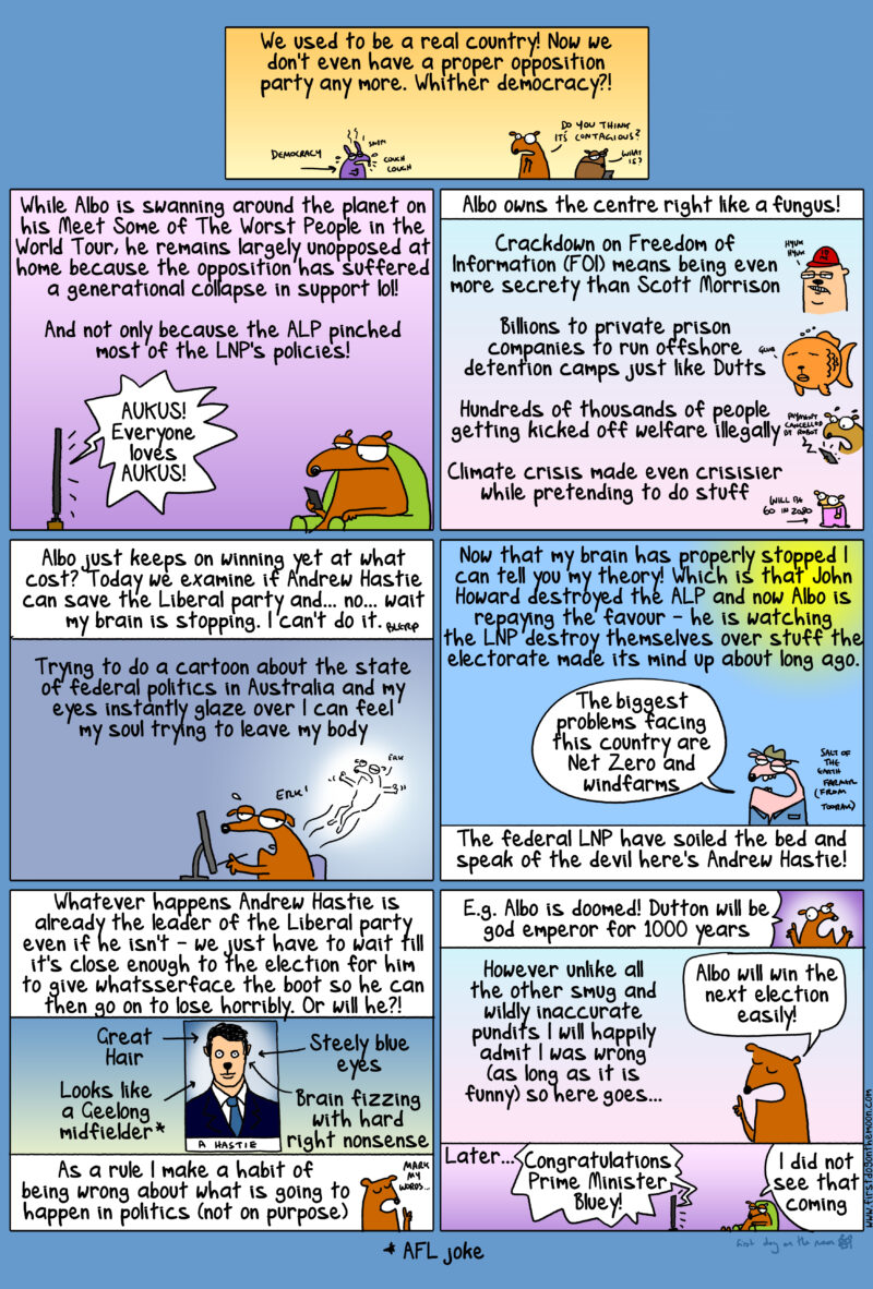 Today we examine if Andrew Hastie can save the Liberal party