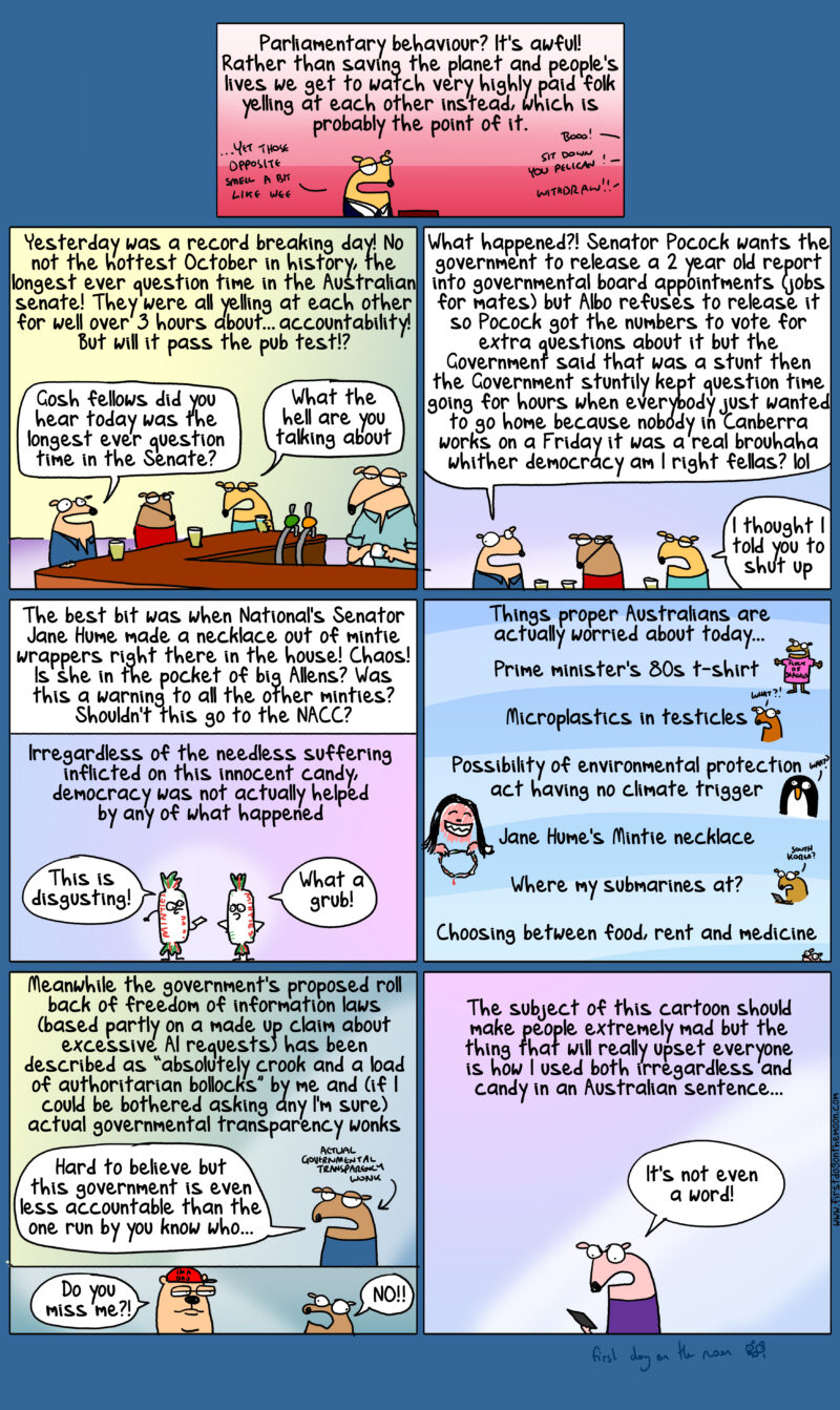 Parliamentary behaviour!