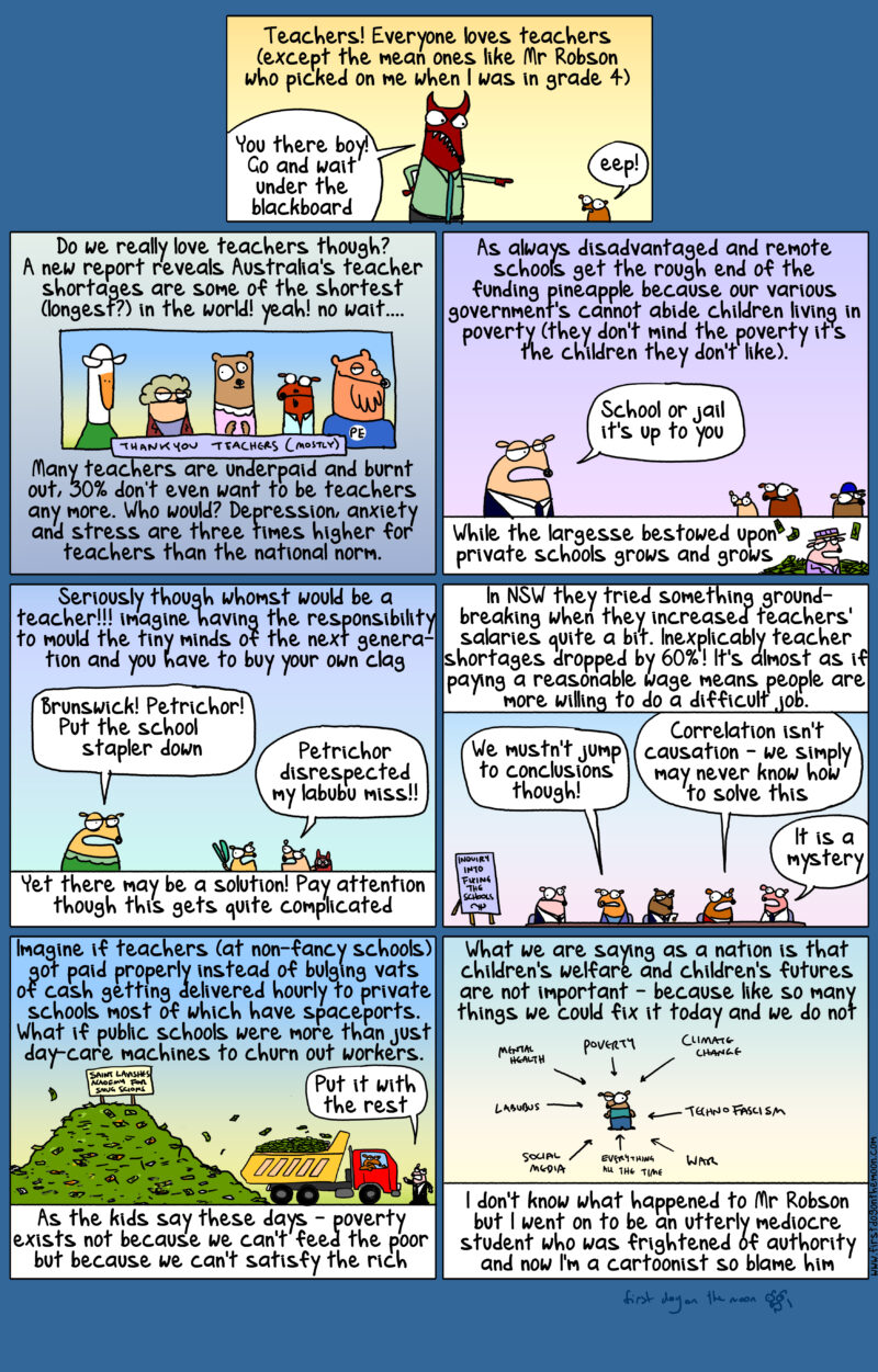 Australia’s teacher shortages are some of the shortest (longest?) in the world