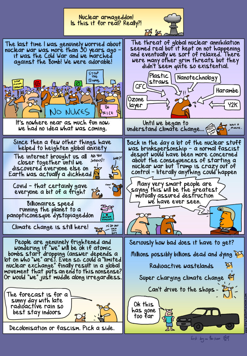 Nuclear armageddon! Is this it for real? Really?!