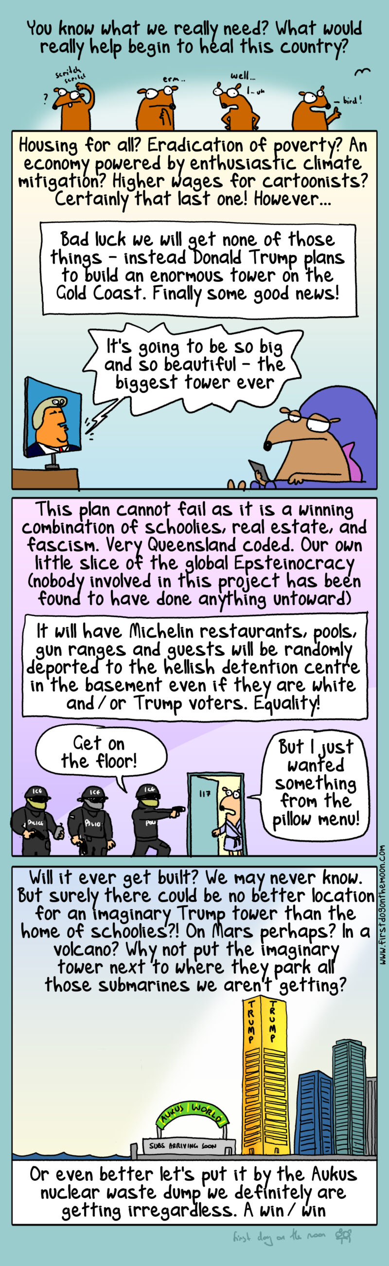 A Trump tower on the Gold Coast – this plan cannot fail!