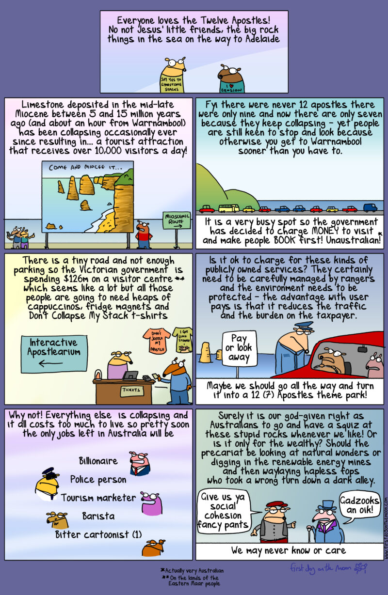 The government has decided to charge MONEY to visit the Twelve Apostles! Unaustralian!