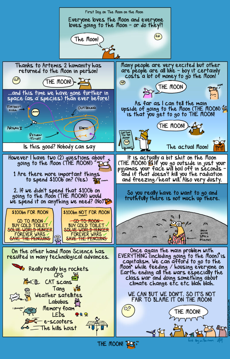 Thanks to Artemis II humanity has returned to the moon in person! Is this good?