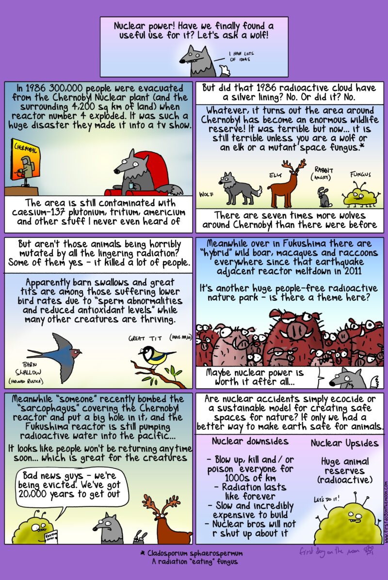 Nuclear power! Have we finally found a useful use for it? Let’s ask a wolf