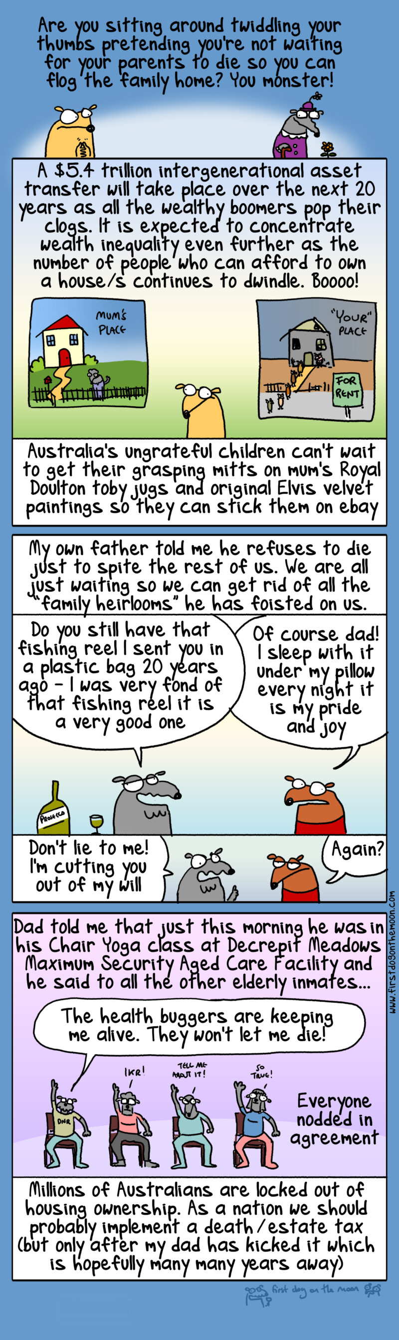 Intergenerational asset transfer? Get out of the way dad!