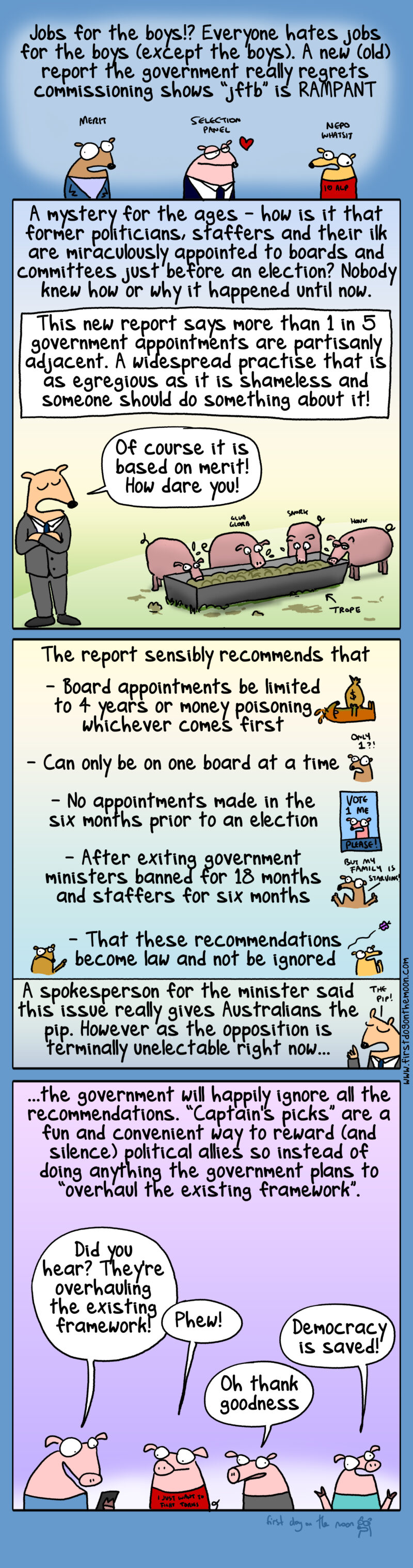 Jobs for the boys!? Everyone hates jobs for the boys