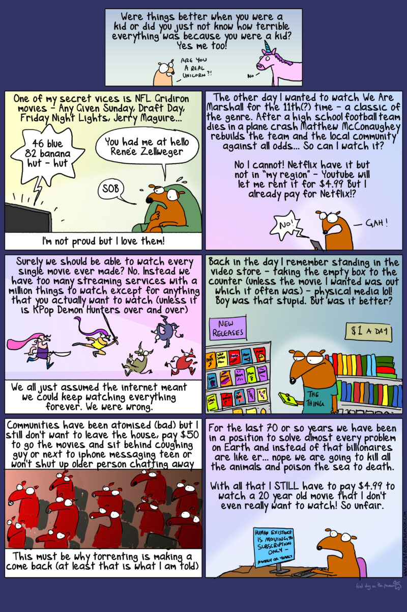 Remember when things were not as terrible? Me either.