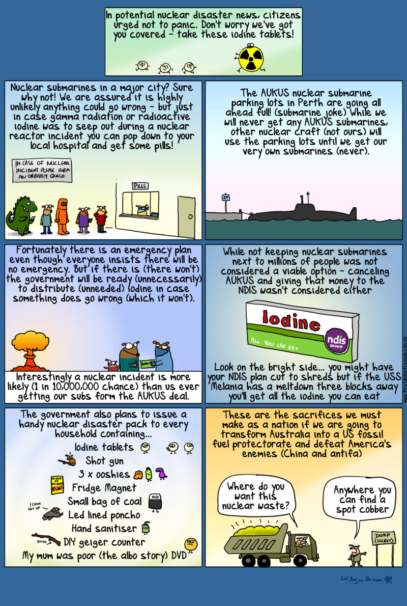 Nuclear submarines in a major city? Sure why not!